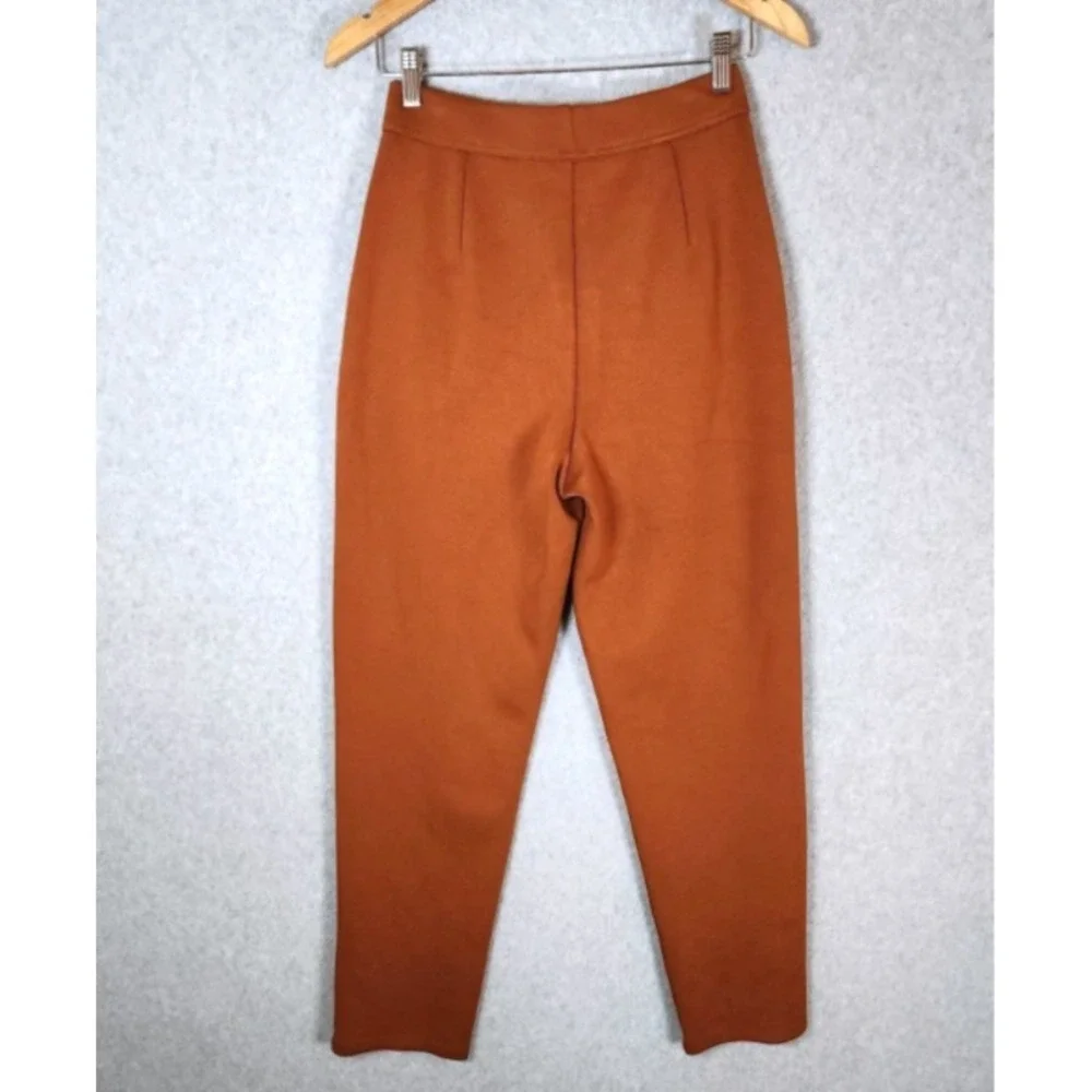 Halara Flex High Waisted Pocket Tapered Work Pants Size Small Glazed Ginger Rust - Picture 6 of 11